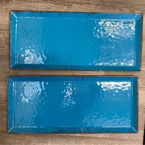 Tastefully Simple Blue trays